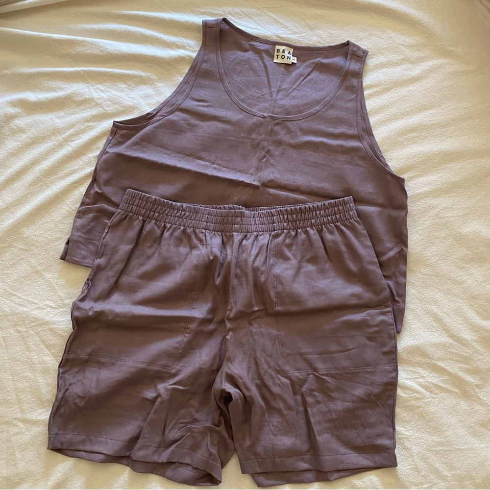 Beaton Linen short and tank set